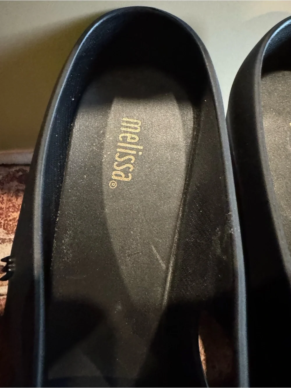 Melissa Black Double-Strap Platform Sandals